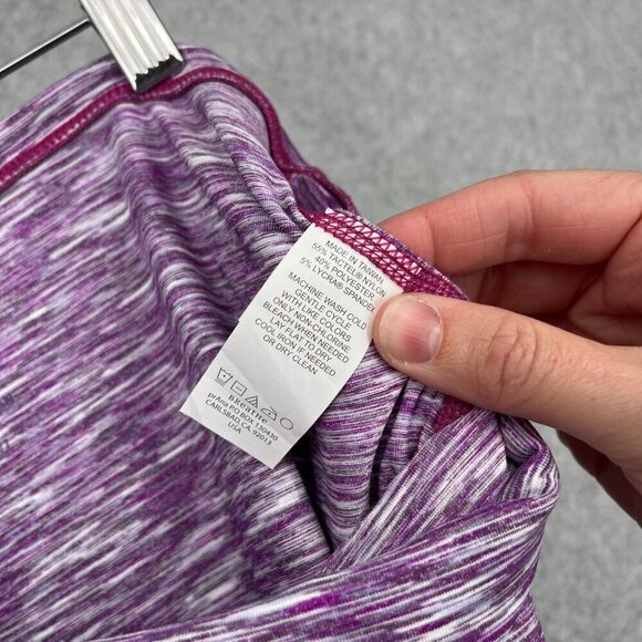 PrAna Womens Leanne Pull On Athletic Skirt Size M Purple Fold Over Spacedye NWOT - Picture 5 of 11